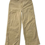 Gap  High Rise Wide Leg Crop Chino Pant Stretch Natural Khaki Minimalist size 8 Photo 0
