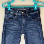 American Eagle  Dark Wash Distressed Jegging Jean Size 2 Regular Photo 4