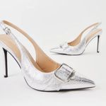 JustFab Silver Pumps Photo 0