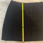 ZARA Women's Size M Black Mini Knit Crochet Skirt Soft Versatile Photo 7