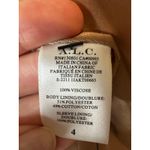 ALC Frank A.L.C. Dakota Satin Blazer Sirocco Neutral Notch Lapel Size 4 NWT Photo 8