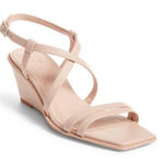 Caslon  Sandals Womens Size 10 Pink Leather Paola Wedges‎ Photo 0