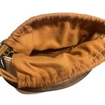 Snakeskin Mini Bucket Bag w/drawstring top! Brown Photo 9