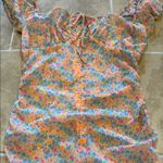 White Fox Boutique Floral Off-Shoulder Dress w/ orange slip under neath Photo 1