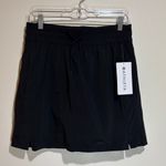 Athleta NEW TALL Baja Skort Black Lasercut Athletic Skirt Built-in Shorts 6T Photo 2