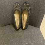 Coldwater Creek  Navy Flats with Gold Detailing Photo 8