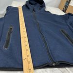 Uniqlo Dark Blue Knit Fabric m dry full zip hoodie Photo 5