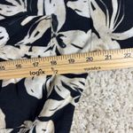 Mango MNG Floral Print Button Front Shirt Dress Black Cream XL Photo 14