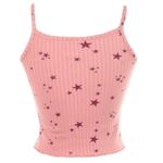 Self Esteem Vintage Y2K  Pink Star Print Camisole Photo 1