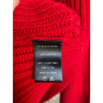 ASTR Women's  The Label Red Cutout Mock Neck Ribbed Sweater Size L Photo 5