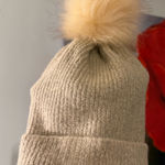 Soft Surroundings NWT RARE  Womens Super Soft Stretchy Winter Faux Fur Hat w/Ball Photo 0