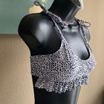 SheIn Dalmatian print white & black swimsuit set bathing suit bikini size medium Photo 2