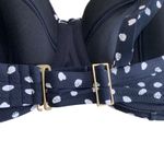 Lands' End  Black & White polka dot bikini top Bra Size 36DD /38D Photo 4