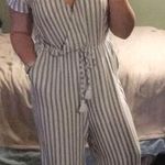 Charlotte Russe Striped Jumpsuit  Photo 0