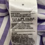 Old Navy Purple stripe peasant sleeve button down shirt Photo 2