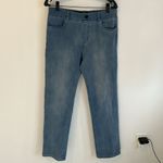 Betabrand  Straight Leg Pull On Jeans Light Wash Photo 2