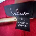 Lulus Dress Elegant Red Ruffled Bodycon Women’s Size XL Party Cocktail Holiday Photo 7