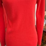 Adrienne Vittadini  Vibrant Red Turtleneck Sweater 86% Cotton Photo 2