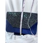 Ann Taylor Bella Glitter Navy Clutch Bling NYE NWT Photo 10