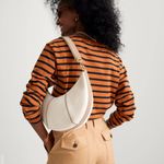 Rothy's Rothy’s crescent Stylish Cream Shoulder Bag NEW Photo 2