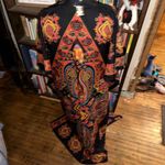 Gypsy Blu orange paisley flowy vacationcore boho kaftan Size undefined Photo 5