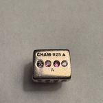 Chamilia Sterling Silver and Pink rhinestone perfume bottle bracelet charm Photo 3