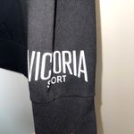 Victoria's Secret Victoria’s Secret Sport VSX Black Fleece Lined Crewneck Sweatshirt Photo 4