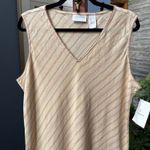 Liz Claiborne Vintage NWT 100% Linen Neutral Stripe Maxi Dress size XL Photo 2