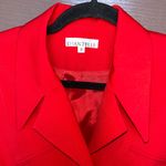 Chantelle  Bold Red Blazer with Square Buttons Photo 4