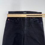 Hudson  Jeans‎ Womens 25 Black Fallon Crop Raw Hem Denim Dark Wash Cotton Photo 9