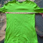 Vintage Lauren Ralph Lauren Lime Neon Green Long Sleeve Shirt Pocket Y2K Preppy Size M Photo 12
