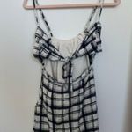 NWOT plaid tie top dress with cutout, size S Photo 1