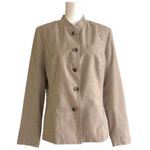 Isaac Mizrahi for Target Beige Button Front Long Sleeve Blazer Jacket Size 14 Photo 11