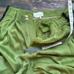 Anthropologie Diandra olive Green Satin Pleated Jogger size 8 Photo 11