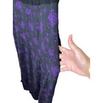 Cosmic Aura Black Purple Rose Maxi Dress Square Neck‎ Size 2X Photo 3