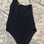 Glam One Shoulder Black Bodysuit Photo 0