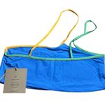 Stone Fox Swim NWT  Ibiza Bikini Top XL Colorblock One-Shoulder Women's Swim Pool Photo 3