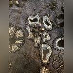 Elie Tahari  Dark Denim Embellished Jewel Bottom Skinny Jeans Photo 5