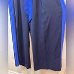 Anthropologie Elevenses Navy Blue Open Back Wide Leg Becas Jumpsuit Size 4 Photo 5