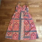 Old Navy Waist Defined Cami Midi Dress Sz M Photo 3