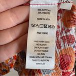 Cynthia Steffe Cynthia Rowley Red Gold Floral Boho Blouse Womens 1X Fall Peasant Flowy Shirt Photo 5