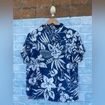 Jams World  blue floral print button down size medium Photo 9