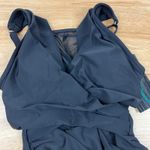 Aqua Green  Women's Black Mesh Insert One Piece Swimsuit - Size Small - NWT Photo 2