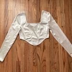 Divided White Corset Top Photo 0
