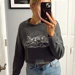 Garage  Grey Angel Cropped Crewneck Photo 0