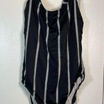 Beach Betty Black White Stripe Cross Tie Back Size XL GUC #6578 Photo 1