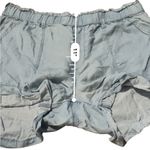 Aerie  Chambray Blue Elasticized Waist High‎ Rise Shorts Sz M Photo 7