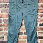 Level99 Woodland Green Skinny Leg Utility Cropped Pants Women's Size 26 Photo 0