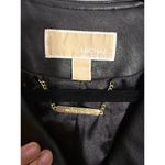 Michael Kors  Genuine Leather Quilted Motorcycle Jacket Photo 3