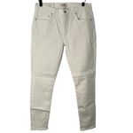 AGOLDE  Sophie Mid Rise Ankle Denim Jeans Phantom White Skinny Stretch Size 30 Photo 1